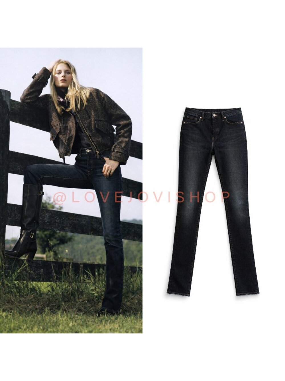 Jeans | Skinny | Tory Burch High Waist  | Quiet Luxury Capsule Dark Wash | 30